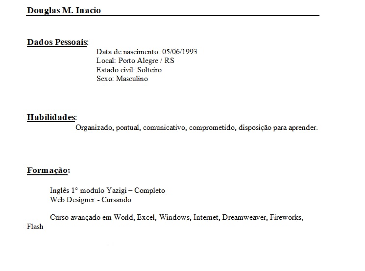 Curriculum / 2012